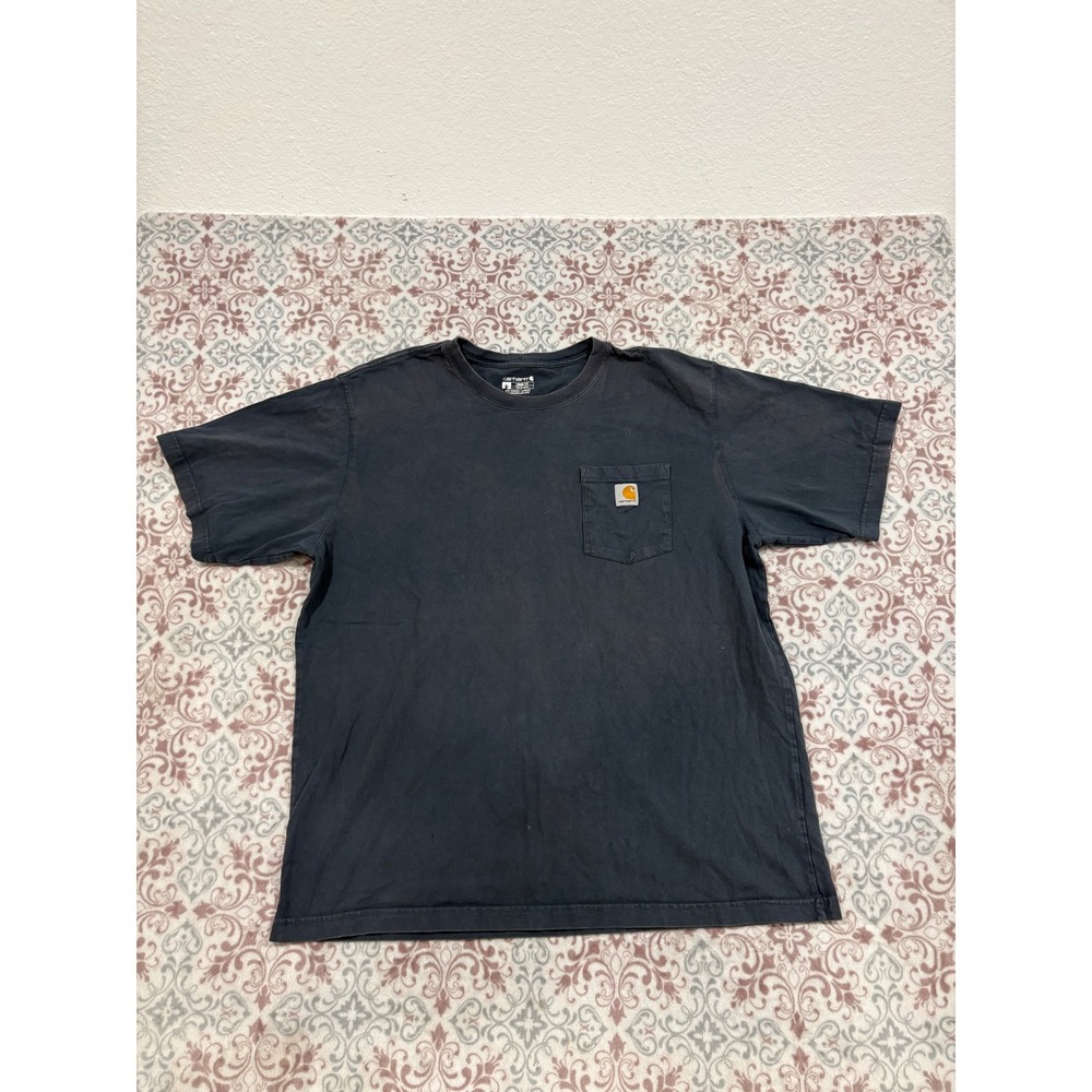 Carhartt K87 Loose Fit Pocket T-Shirt Mens XL Blue Short Sleeve Heavyweight 4594